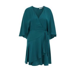 WE Fashion Rochie verde petrol