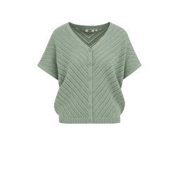 WE Fashion Geacă tricotată verde pastel