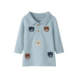 NAME IT Tricou 'NBMDieter' ecru / opal / albastru închis / maro