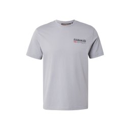 NAPAPIJRI Tricou 'S-KASBA' gri / negru