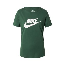 Nike Sportswear Tricou 'ESSNTL' verde / alb