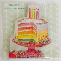 Șervețel decorativ cu imprimeu de tort - set de 12 bucăți