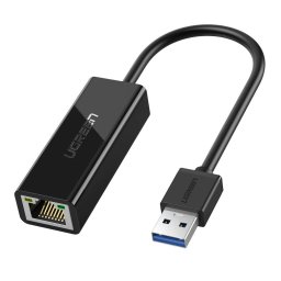Placa de retea Adaptor CR111 USB la RJ45 Gigabit Ethernet Negru