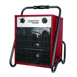 Aeroterma electrica 15kW RD-EFH15, Rosu, Capacitate de evacuare: 400 m3/h, Fabricat din otel inoxidabil