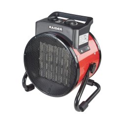 Aeroterma electrica ceramica 3kW RD-EFH08,Rosu, Debit maxim 150 m³/h, Flux de aer 150 m³/h