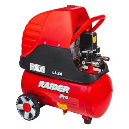 Compresor aer RDP-AC15, 24L, 1.5kW, Rosu