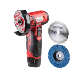 Polizor unghiular cu acumulator RD-CAG,72, 12V, cu acumulator 2Ah, 75x10mm, 19500rpm, Rosu