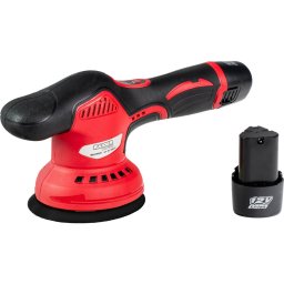 Masina de polishat RD-CPC07, 12V, Ø125mm, 300-2400min, cu acumulator 2x2Ah, Rosu