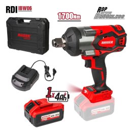 Cheie de impact brushless 20V3sp.4Ah1700Nm3/4"RDI-IBW06