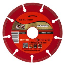 Disc diamantat DRY 115x22.2mm 10mm RDP-DD28
