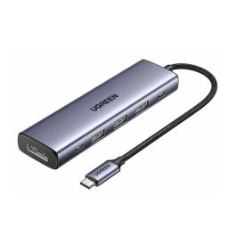 Docking station 3x USB-A, 2x Type-C, 1x DisplayPort PD100W Gri