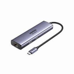 Docking station USB-C 6 in 1, HDMI, USB, 5Gbps, PD 100W, 4K 60Hz, Ugreen CM512, gri