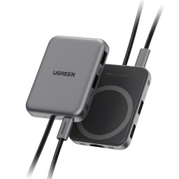 Hub 7in1, USB-C, USB, HDMI, SD/TF, PD100W, 10Gbps, 4K - Ugreen (65759) - Grey