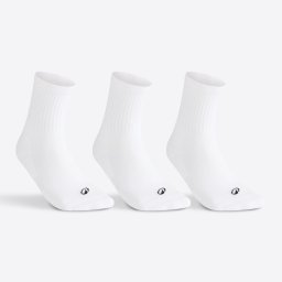 Set de 3 perechi de șosete de sport lungi RS100 Alb
