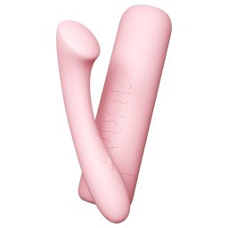 Vush Pop Shine - vibrator pentru punctul G, reîncărcabil, waterproof, roz
