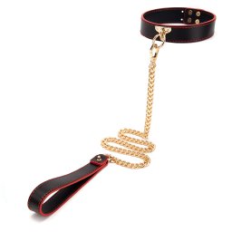 Zgarda Rosy Golden Chain Negru/Rosu