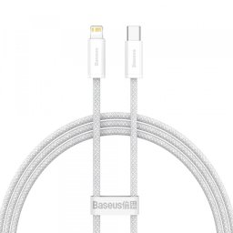 Cablu Date si Incarcare USB-C - Lightning Baseus Dynamic Fast Charging, 20W, 2m, Alb CALD000102