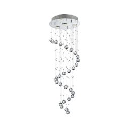 LUXERA 62410 - Lustra aplicata de cristal COIL 4xGU10/50W/230V