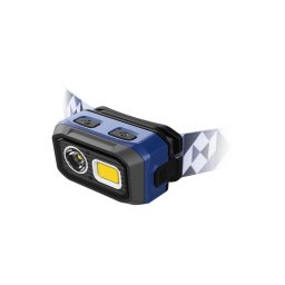 Viking - Lanternă frontală LED reîncărcabilă cu senzor, reglare a intensității, LED/5V IPX4 400 lm 3xAAA/1000 mAh