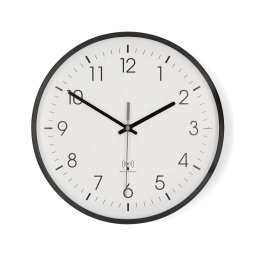 Nedis CLWA6226BK - Ceas de perete Ø 30,5 cm, 1x AA, negru