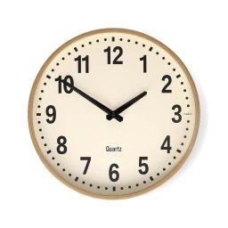 Ceas de perete Nedis CLWA2226WD, Ø 30,8 cm, alimentare 1xAA, lemn