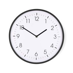 Nedis CLWA1226BK - Ceas de perete, diametru 30,8 cm, 1x AA, negru