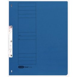 Dosar Incopciat Elba Smart A4 1 / 1, Carton Manila 250 g / mp, Blue Angel, Capacitate 200 File, Albastru