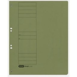 Dosar Carton A4, Verde, Coperta Frontala 1/1, Manila 250 g/mp, cu Capse, Elba