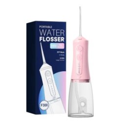 Irigator Bucal JTF F300, 9 Duze, Cablu Reincarcare, fara Lampa UV, Roz