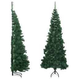 Brad de Craciun artificial de colt, verde, 240 cm, PVC GartenMobel Dekor