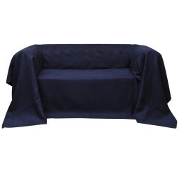 Husa din velur micro-fibra pentru canapea, 140 x 210 cm, bleumarin GartenMobel Dekor