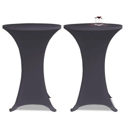 Husa elastica pentru masa, 2 buc., antracit, 70 cm GartenMobel Dekor