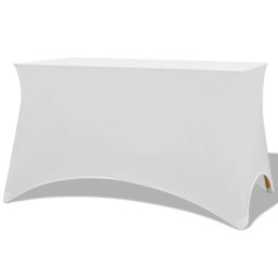 Huse elastice pentru masa, 120 x 60,5 x 74 cm , alb, 2 buc. GartenMobel Dekor