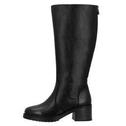 Cizme dama, negru, casual, piele naturala, imblanite, lungi, cu toc, Rieker Y5254-00-Negru (Marime: 37)