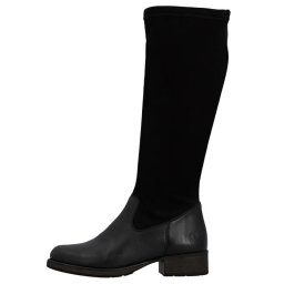 Cizme dama, negru, casual, piele intoarsa, lungi, cu toc, Rieker Z9551-00-Negru (Marime: 37)