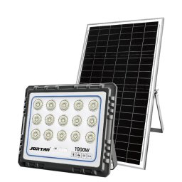 Proiector solar JORTAN 1000W de 40000MA cu 15 casete Carcasa din aluminiu