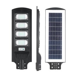 Lampa solara stradala JORTAN LED de 200W IP65 6000k cu senzor si telecomanda 4 CASETE