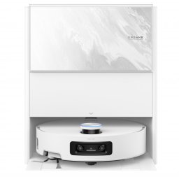 Aspirator robot Dreame Aqua 10 Ultra Track Complete RLR81CE-1-WH, 25000 Pa, 200 min, 3,5/4 l, VersaLift DToF+OmniSight, Camere AI, Control vocal, Automatizare, Alb