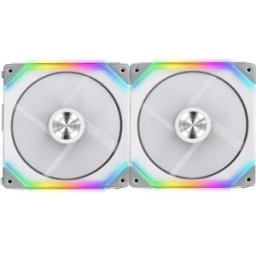 Set 2 ventilatoare 140 mm Lian Li UNI Fan SL140 ARGB PWM White, modular, controller inclus