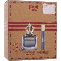 Set Jean Paul Gaultier Scandal Pour Homme bărbați, EDT 100 ml + miniatură EDT 20 ml