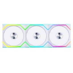 Set 3 ventilatoare 120 mm Lian Li UNI Fan SL Wireless ARGB PWM White, modular, controller inclus