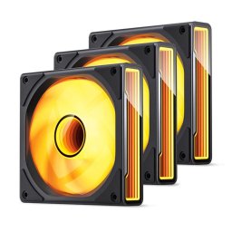 ZK-120B RGB PWM Fan, 120mm, 3-Pack - black