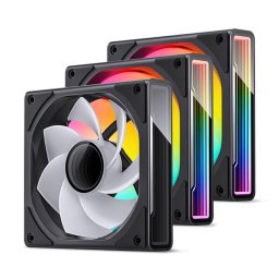 ZK-120BR ARGB Reverse Blade PWM Fan, 120mm, 3-Pack - black