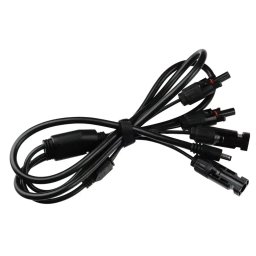 Cablu de conectare a panourilor solare DEZT0001, MC4, Negru