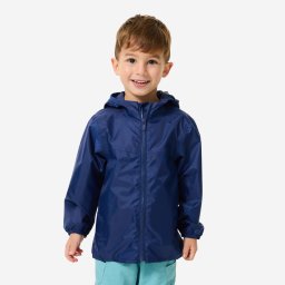 Geacă impermeabilă de drumeție 2-6 ani, copii, MH100 zip kid bleumarin