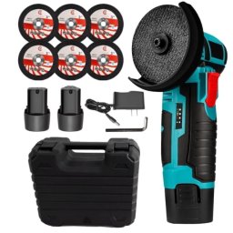 Set mini flex polizor unghiular 3ah, 48v, 76mm, portabil cu trusa, 1500rpm Campion CMP1692