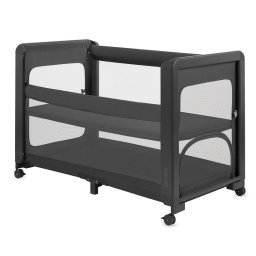 Patut multifunctional, Lionelo, Patty, 5 in 1, 0- 36 luni, Co-sleeper, Tarc de joaca, Patut de calatorie, Laterala rabatabila, 2 trepte reglare saltea, Roti, Husa transport inclusa, Gri