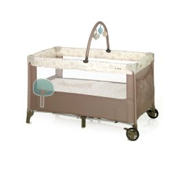 Patut pliant, Jane, Duo Level, cu roti, cu arcada cu jucarii, Geanta de transport, cu doua nivele, Iris