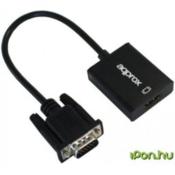 APPROX VGA/D-Sub HDMI Convertor Negru 20cm APPC25