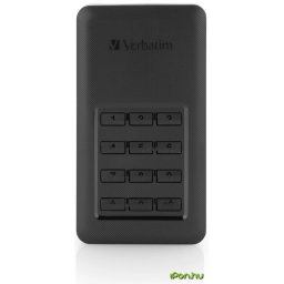 VERBATIM 256GB Store n Go Portable SSD with Keypad Access USB 3.0 Negru-Gri 53402